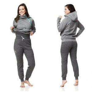 Tuxy Women's Fleece Hooded Jumpsuit Onesie